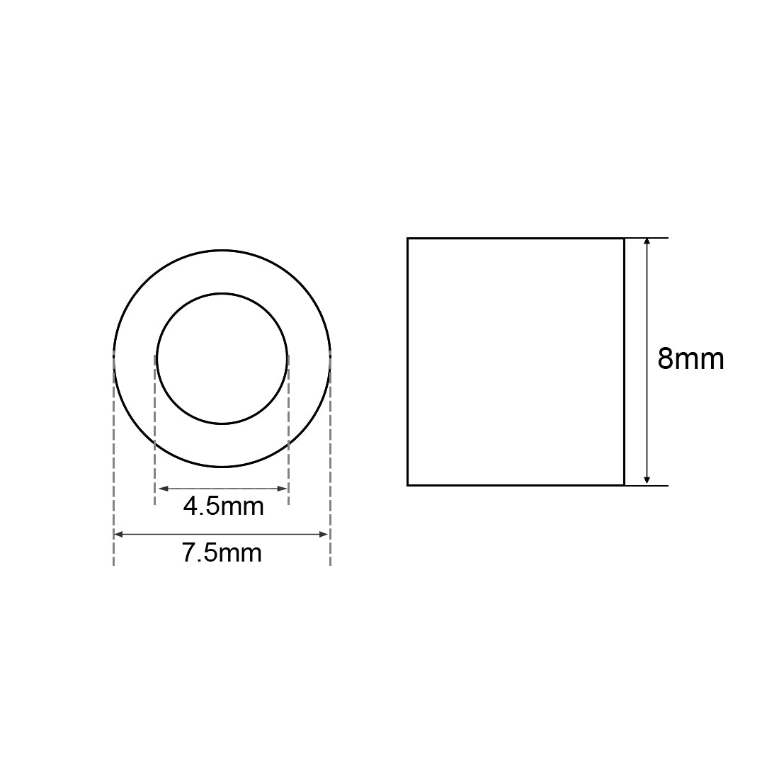 uxcell Uxcell M4 Aluminum Sleeve Crimp 4mm(5/32 In) Steel Wire Rope Button Stop 30 Pcs