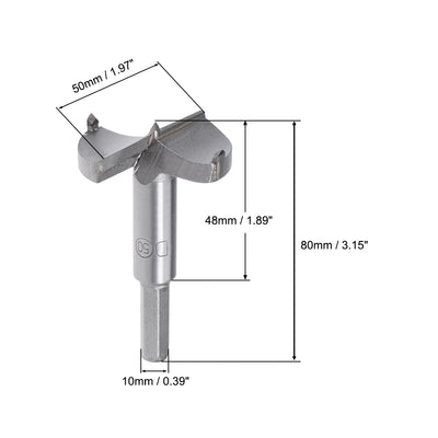 Harfington Forstner Wood Boring Drill Bits Hole Saw Carbide Tip Hexagon Shank Cutting for Hinge Plywood MDF CNC Tool