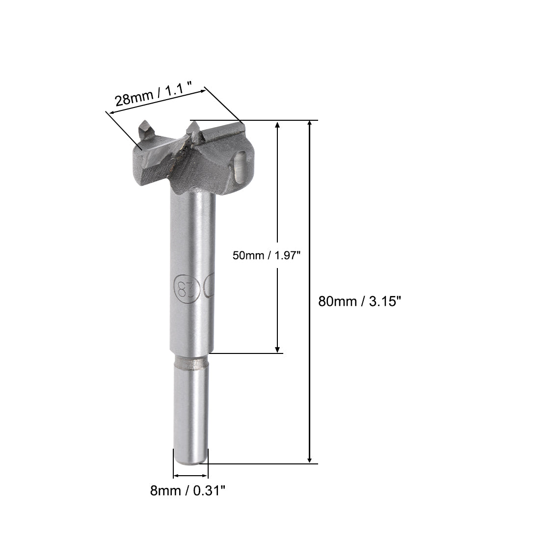 Harfington Forstner Wood Boring Drill Bits Hole Saw Carbide Tip Hexagon Shank Cutting for Hinge Plywood MDF Tool