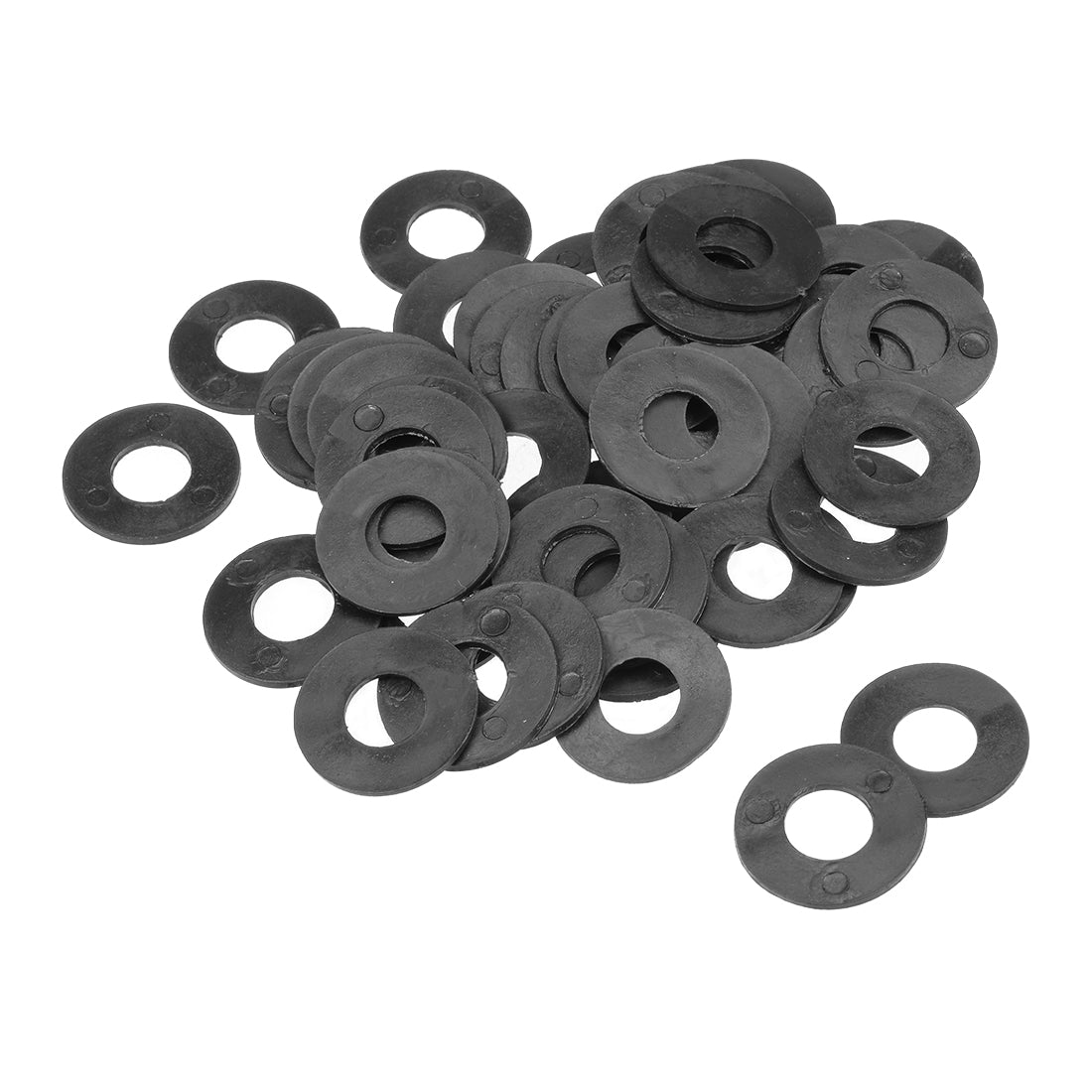 uxcell Uxcell Nylon Flat Washers for Screws Bolts 50PCS