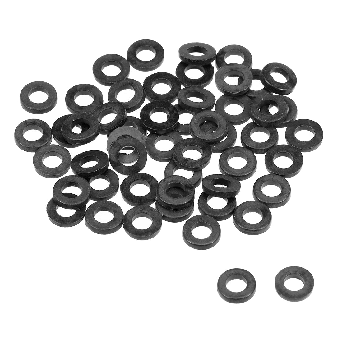 uxcell Uxcell Nylon Flat Washers for Screws Bolts 50PCS