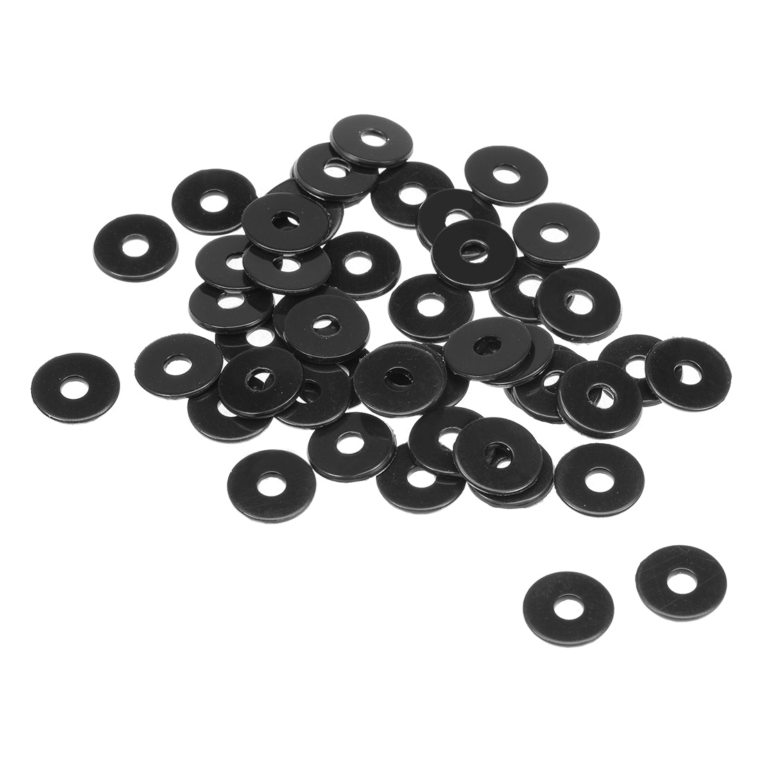 uxcell Uxcell Nylon Flat Washers for Screws Bolts 50PCS