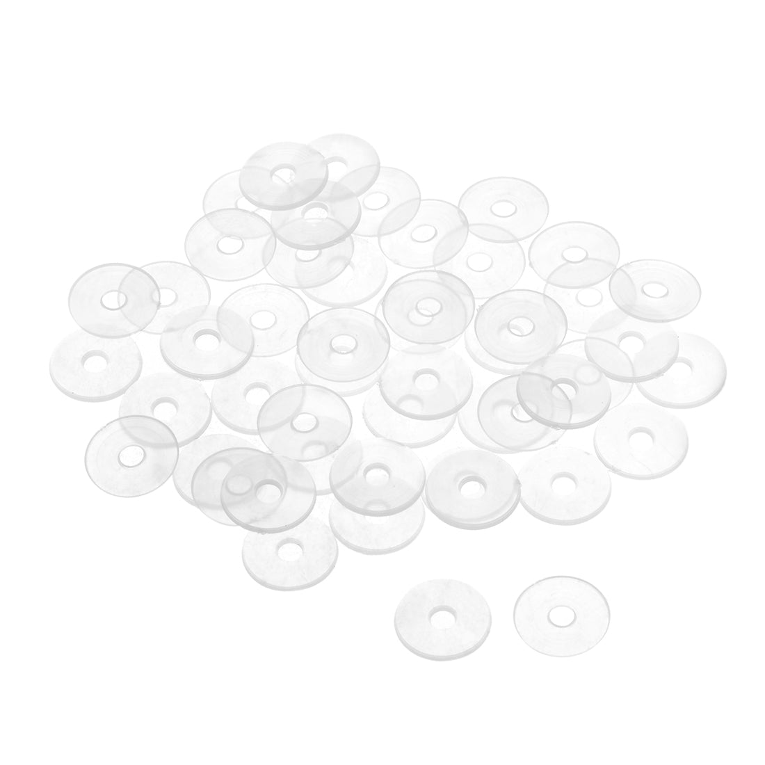 uxcell Uxcell White Nylon Flat Washers for Screws Bolts 50PCS