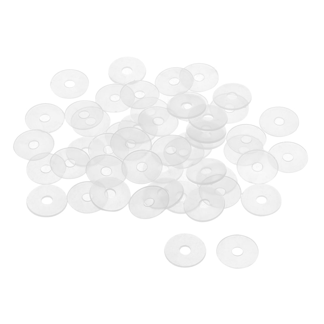 uxcell Uxcell White Nylon Flat Washers for Screws Bolts 50PCS