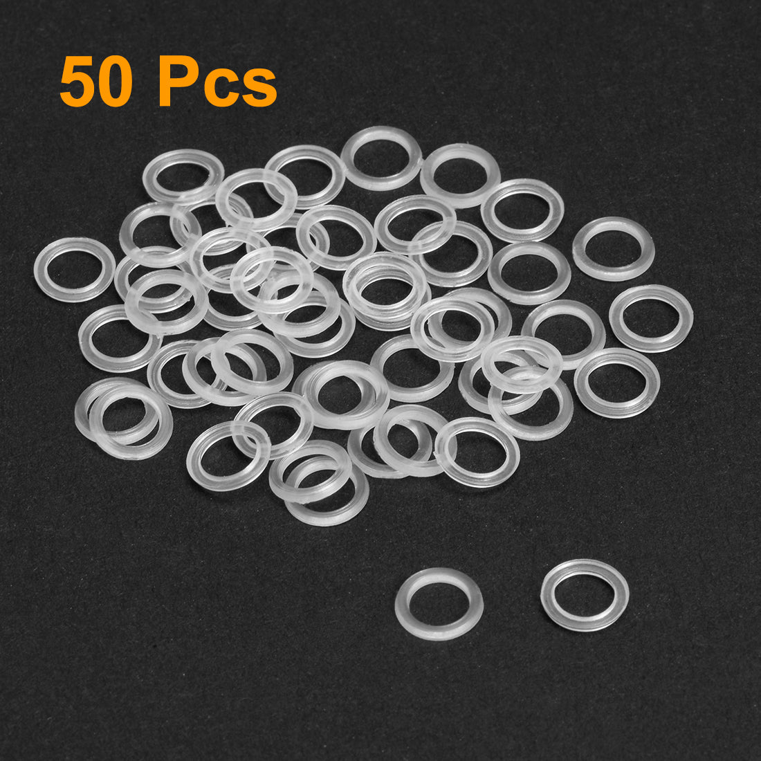 uxcell Uxcell White Nylon Flat Washers for Screws Bolts 50PCS