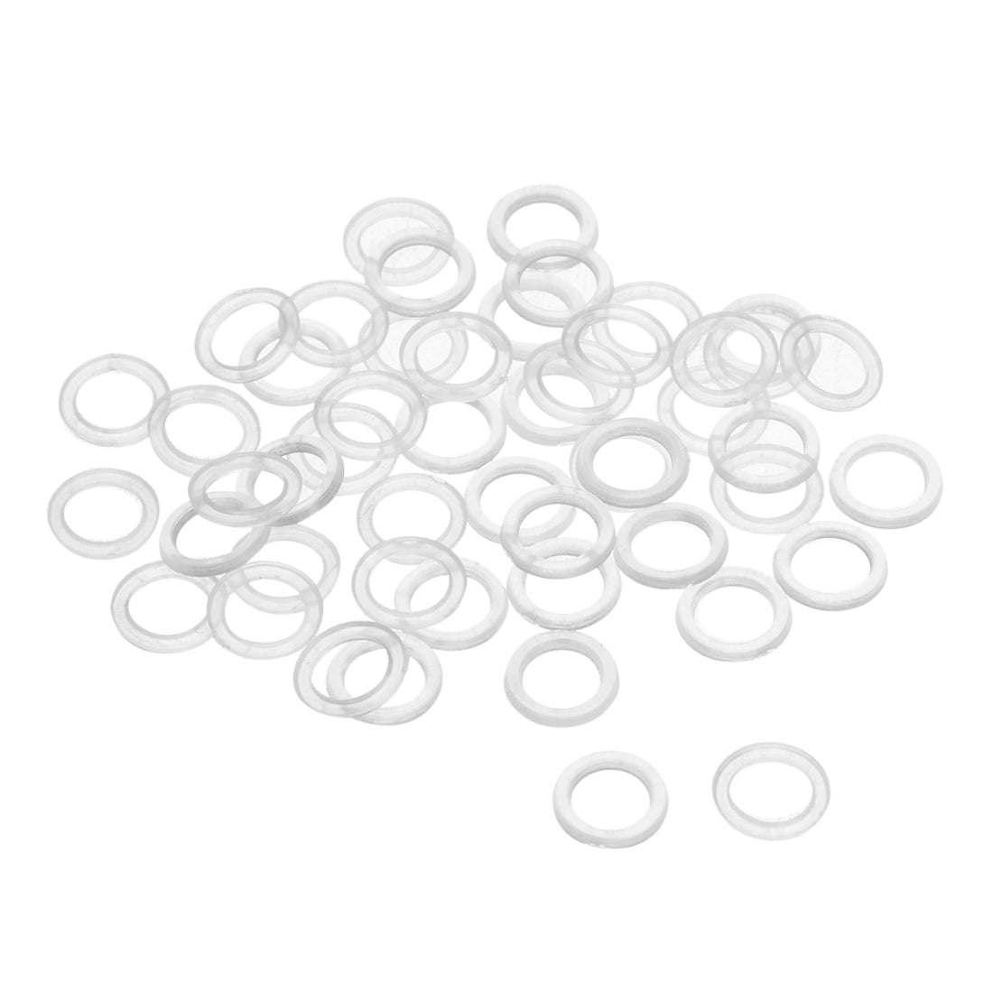 uxcell Uxcell White Nylon Flat Washers for Screws Bolts 50PCS