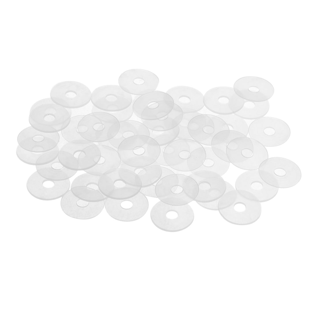 uxcell Uxcell White Nylon Flat Washers for Screws Bolts 50PCS