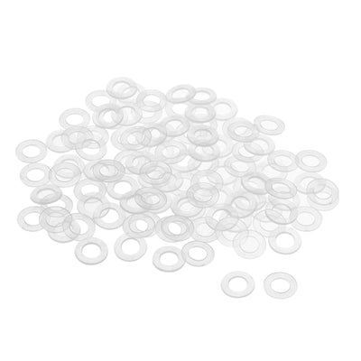 Harfington Uxcell White Nylon Flat Washers for Screws Bolts 200PCS