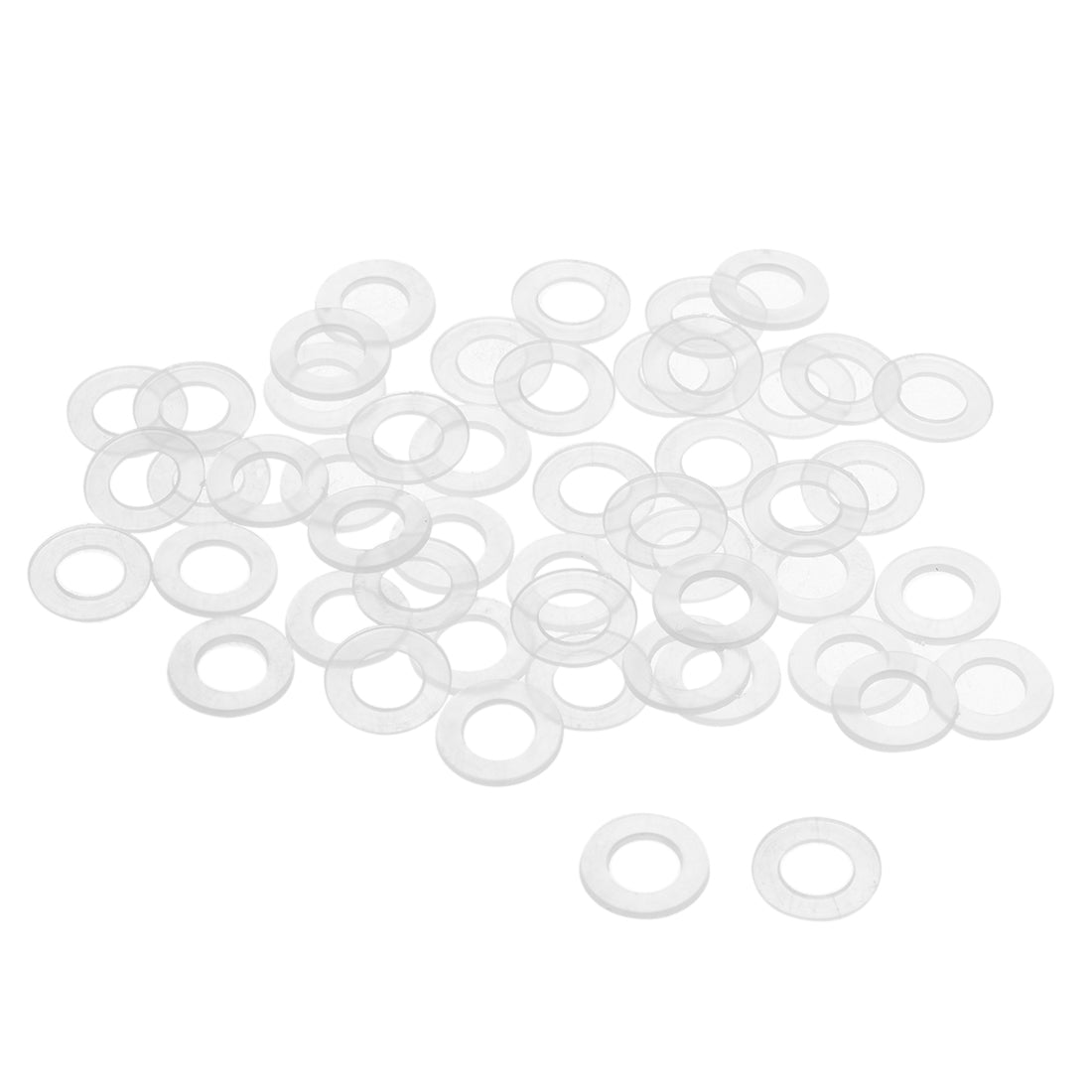 uxcell Uxcell White Nylon Flat Washers for Screws Bolts 50PCS