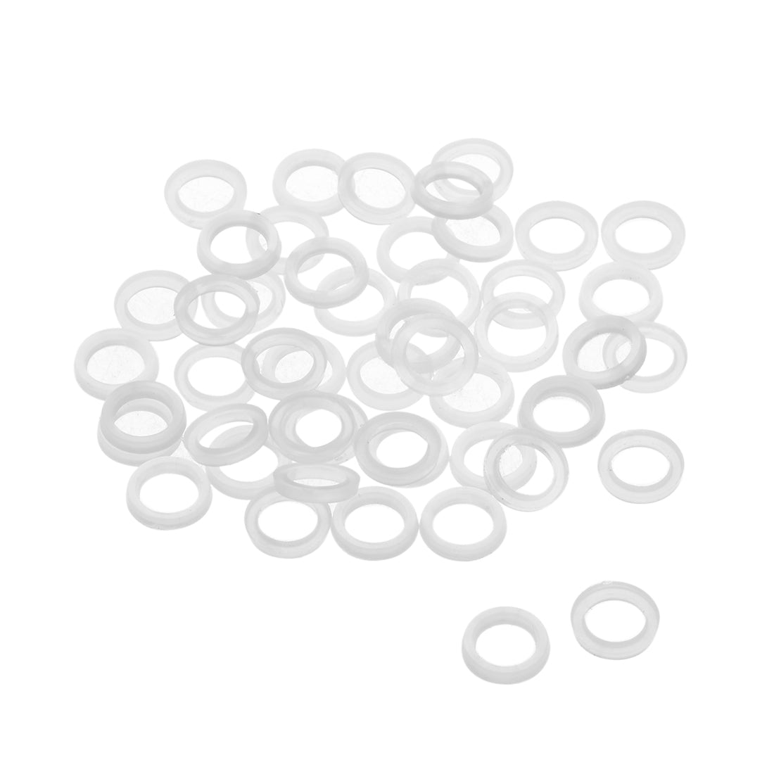 uxcell Uxcell White Nylon Flat Washers for Screws Bolts 50PCS