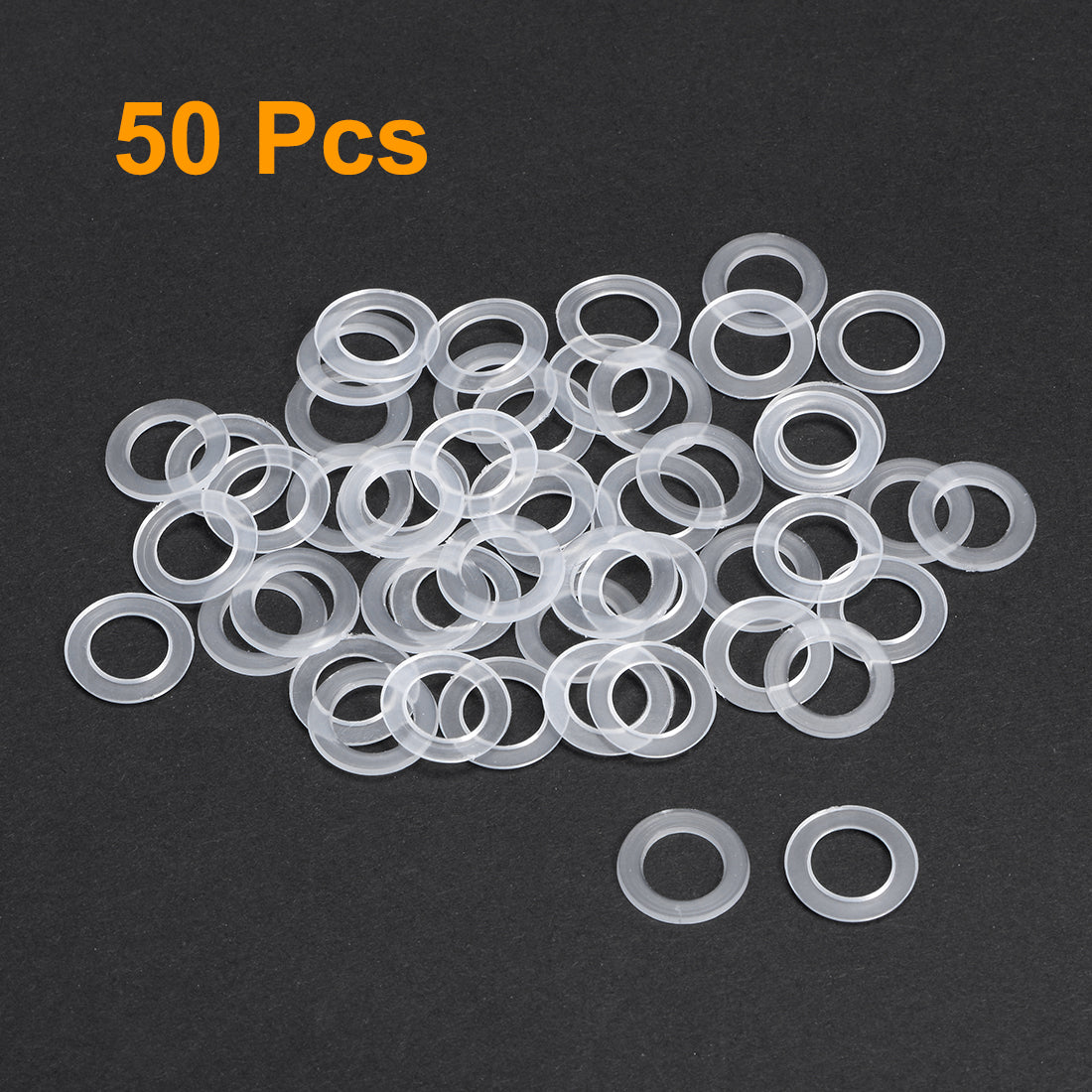 uxcell Uxcell White Nylon Flat Washers for Screws Bolts 50PCS