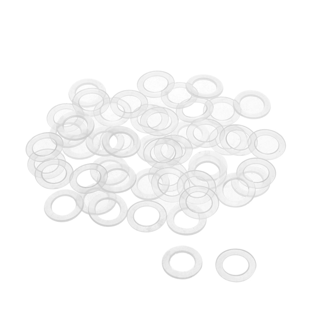 uxcell Uxcell White Nylon Flat Washers for Screws Bolts 50PCS