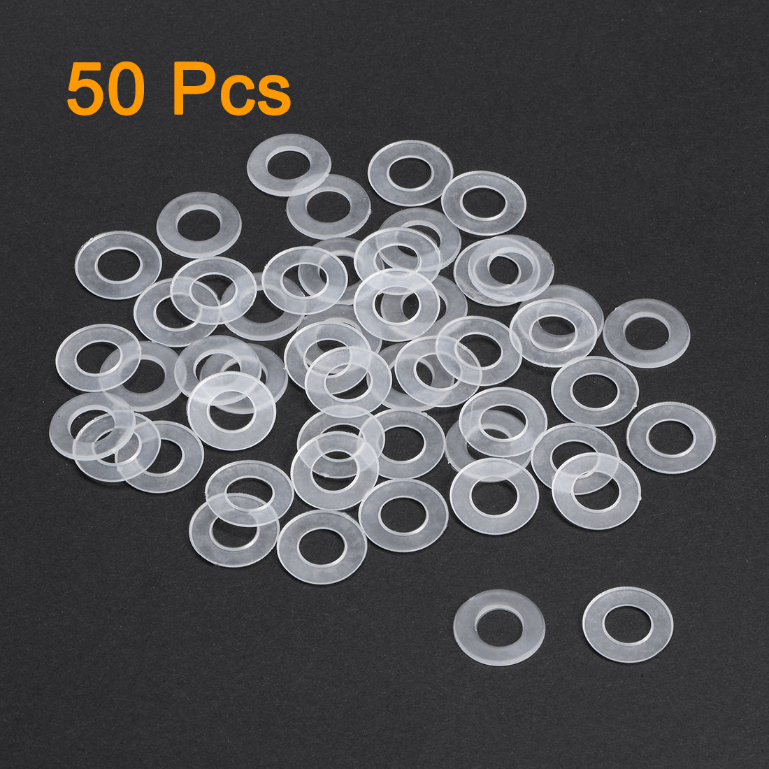 uxcell Uxcell White Nylon Flat Washers for Screws Bolts 50PCS