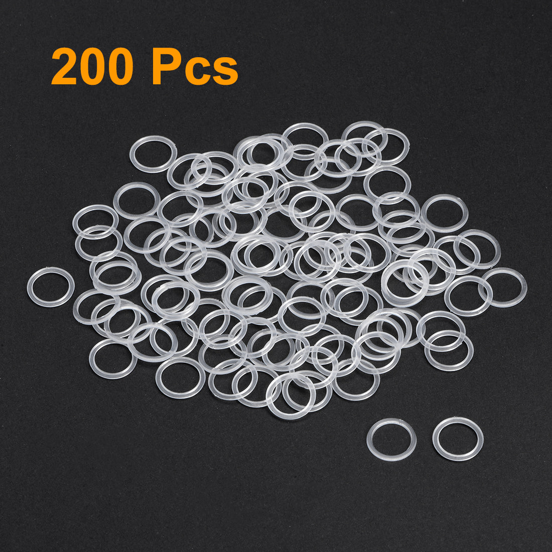 uxcell Uxcell White Nylon Flat Washers for Screws Bolts 200PCS