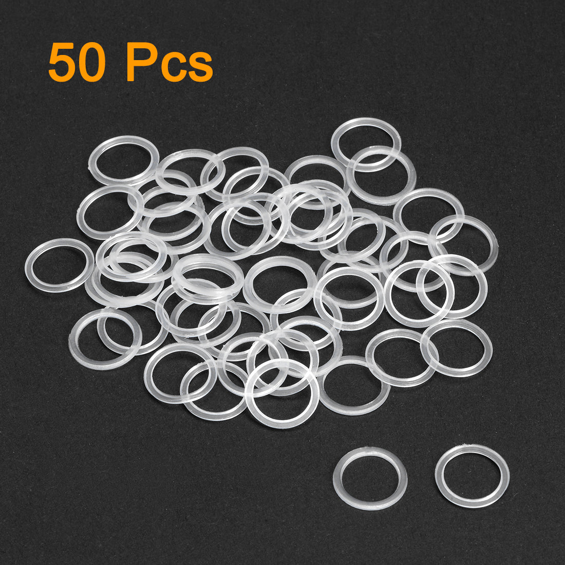 uxcell Uxcell White Nylon Flat Washers for Screws Bolts 50PCS