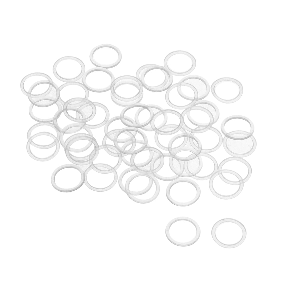 uxcell Uxcell White Nylon Flat Washers for Screws Bolts 50PCS