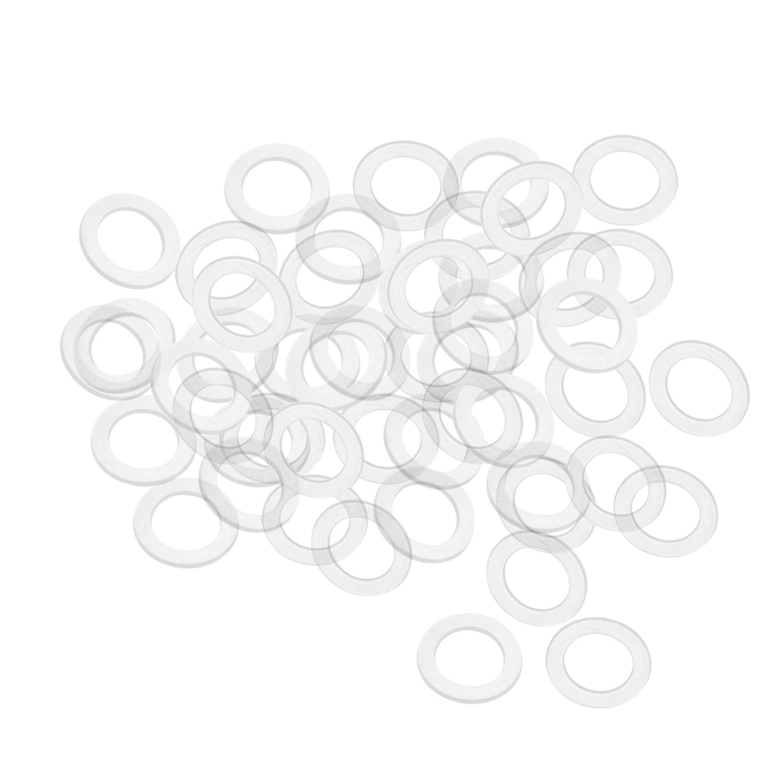 uxcell Uxcell White Nylon Flat Washers for Screws Bolts 50PCS