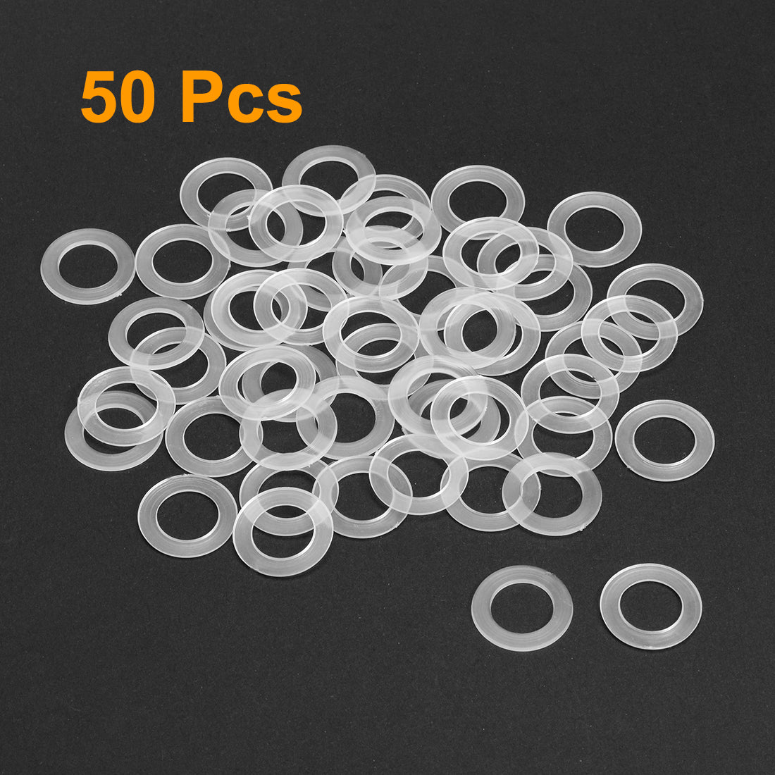 uxcell Uxcell White Nylon Flat Washers for Screws Bolts 50PCS