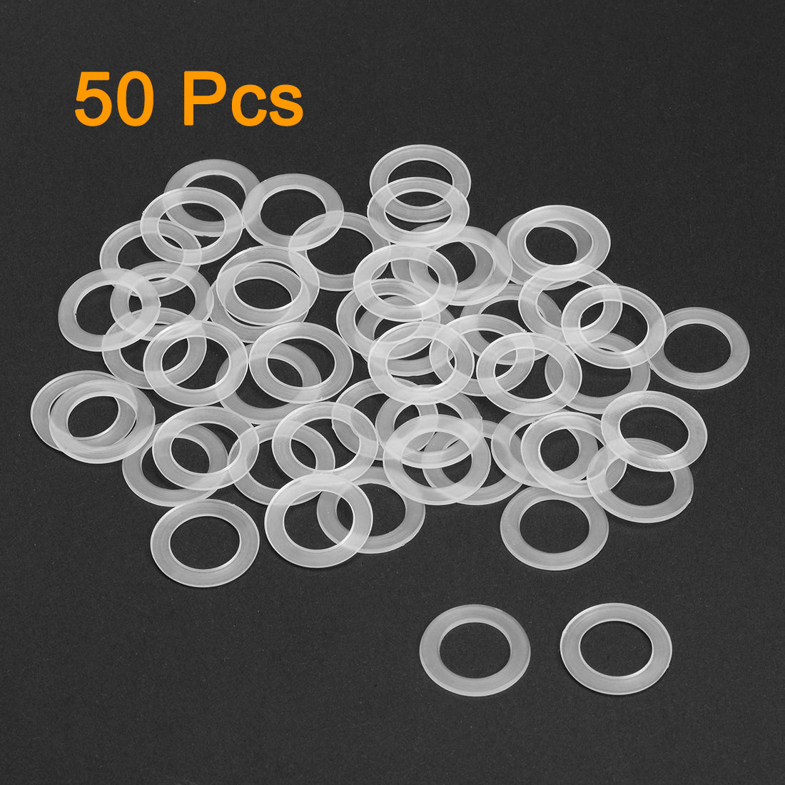 uxcell Uxcell White Nylon Flat Washers for Screws Bolts 50PCS