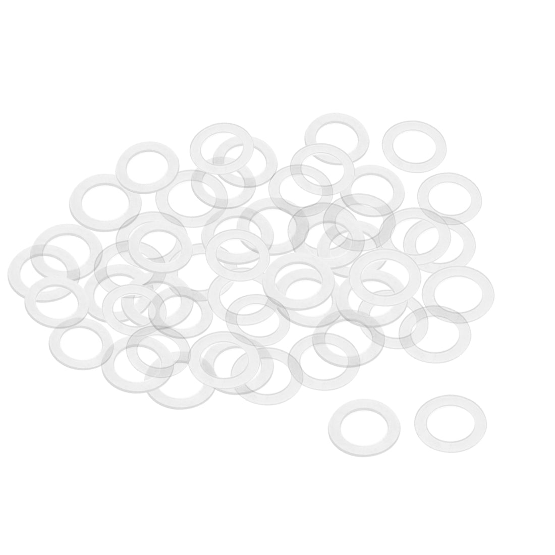 uxcell Uxcell White Nylon Flat Washers for Screws Bolts 50PCS