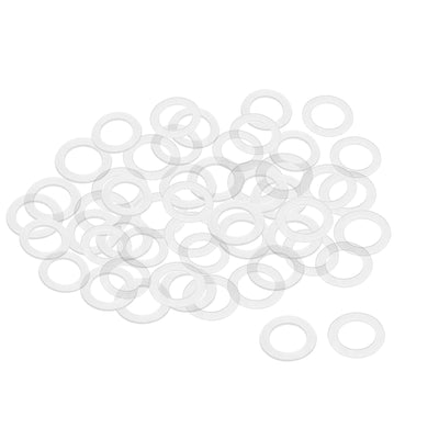 Harfington Uxcell White Nylon Flat Washers for Screws Bolts 50PCS