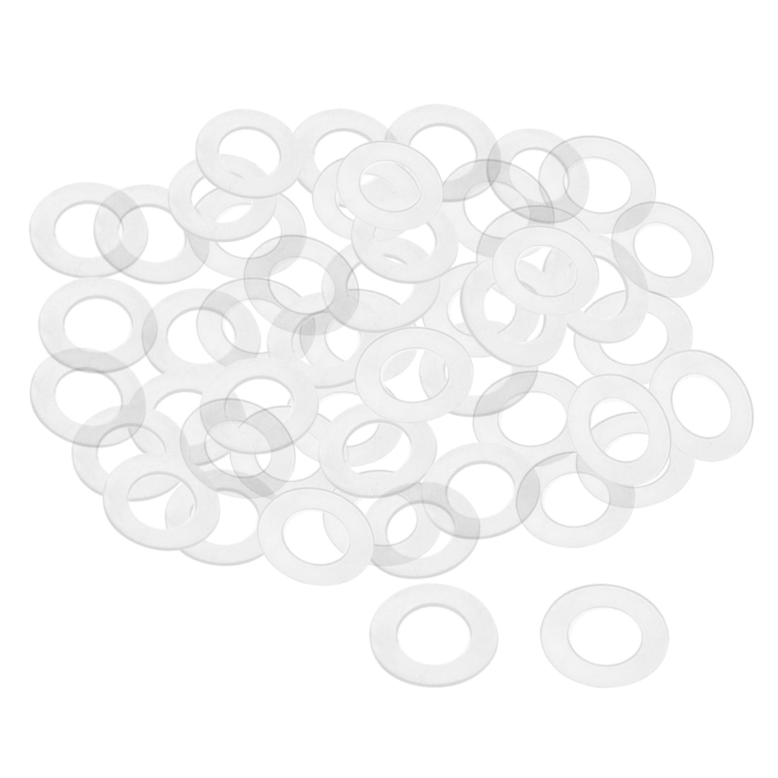 uxcell Uxcell White Nylon Flat Washers for Screws Bolts 50PCS