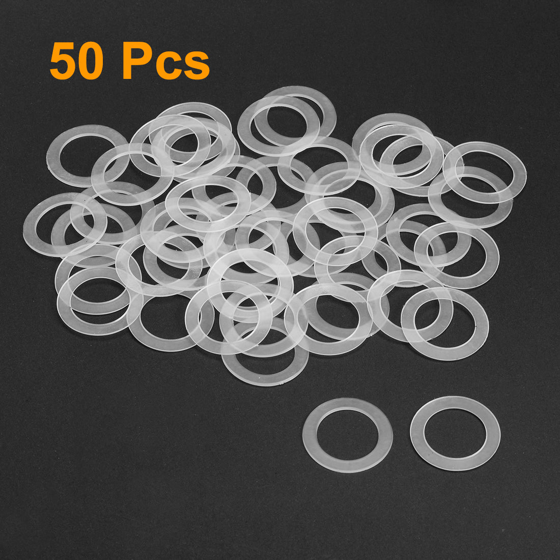 uxcell Uxcell White Nylon Flat Washers for Screws Bolts 50PCS