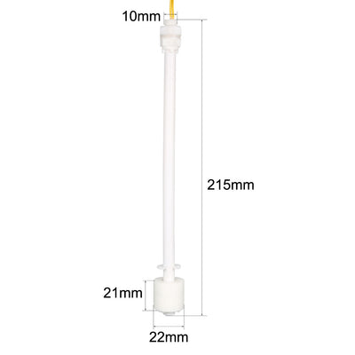 Harfington Uxcell PP Float Switch 215mm Fish Tank Vertical Liquid Water Level Sensor Plastic