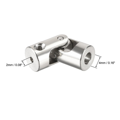 Harfington Uxcell drehbare Universal Lenkwellenkuppler Motorgelenkkupplung 3 bis 3mm L23XD9