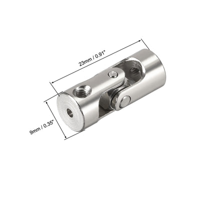 Harfington Uxcell drehbare Universal Lenkwellenkuppler Motorgelenkkupplung 3 bis 3mm L23XD9