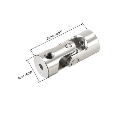 Harfington Uxcell drehbare Universal Lenkwellenkuppler Motorgelenkkupplung 3 bis 3mm L23XD9