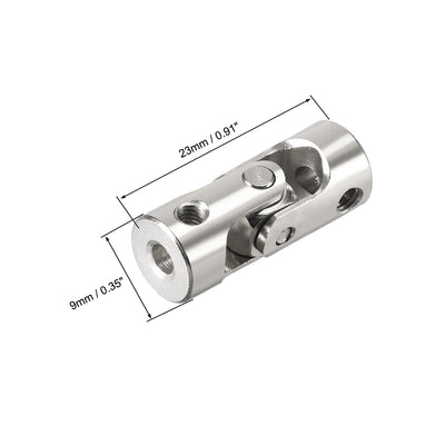 Harfington Uxcell drehbare Universal Lenkwellenkuppler Motorgelenkkupplung 3 bis 3mm L23XD9