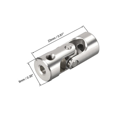 Harfington Uxcell drehbare Universal Wellenkupplung Verbindungskupplung L23XD9 2mm bis 3mm