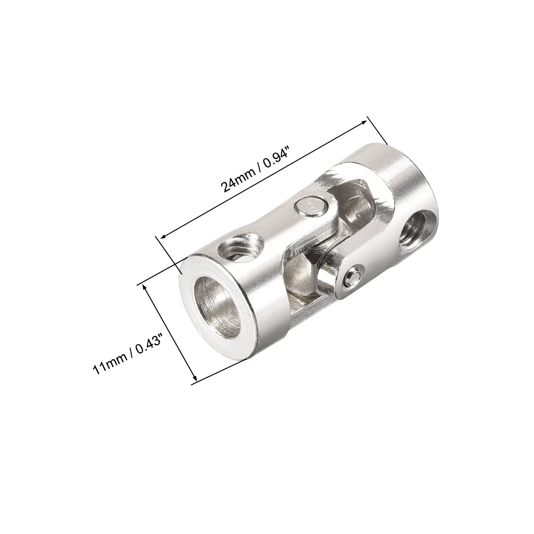 Uxcell Uxcell drehbare Universal Lenkwellenkuppler Motorgelenkkupplung 3 bis 3mm L23XD9