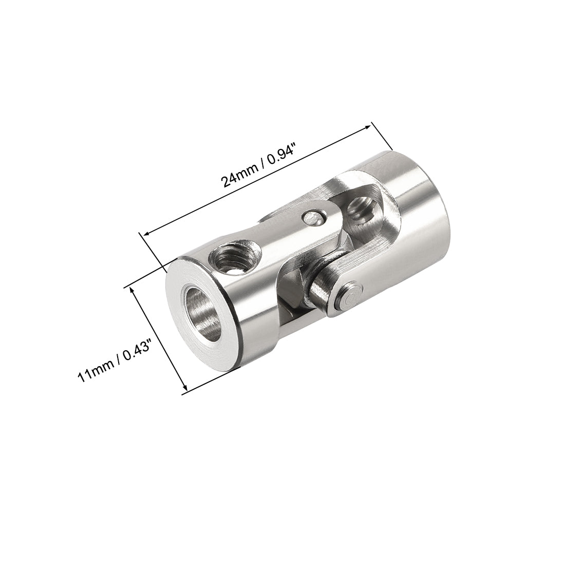 Uxcell Uxcell drehbare Universal Lenkwellenkuppler Motorgelenkkupplung 3 bis 3mm L23XD9