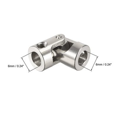 Harfington Uxcell drehbare Universal Lenkwellenkuppler Motorgelenkkupplung 3 bis 3mm L23XD9