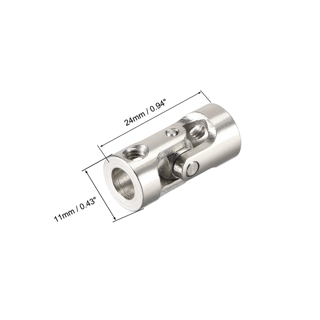 Uxcell Uxcell drehbare Universal Lenkwellenkuppler Motorgelenkkupplung 3 bis 3mm L23XD9