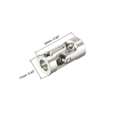 Harfington Uxcell drehbare Universal Lenkwellenkuppler Motorgelenkkupplung 3 bis 3mm L23XD9