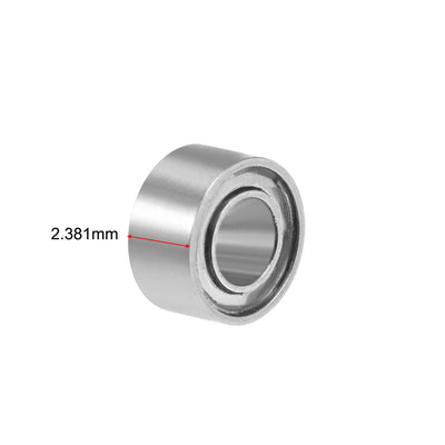 Harfington Uxcell Deep Groove Ball Bearings Inch Double Shield Chrome Steel ABEC1 Z1