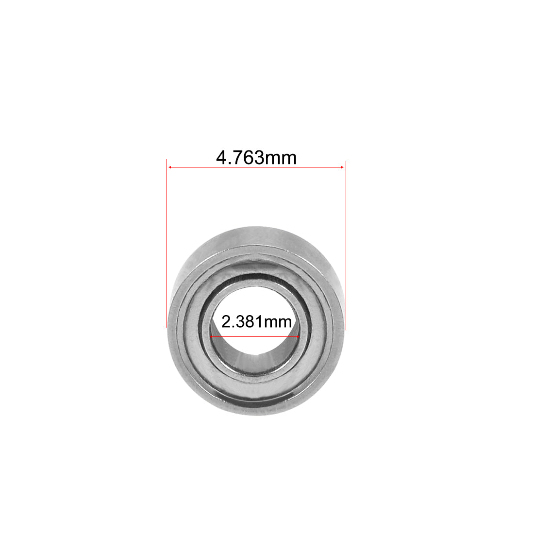 uxcell Uxcell Deep Groove Ball Bearings Inch Double Shield Chrome Steel ABEC1 Z1