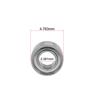 Harfington Uxcell Deep Groove Ball Bearings Z2 Double Shielded Chrome Steel Roller