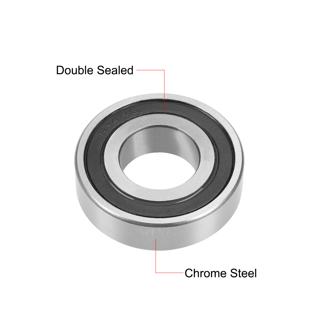 uxcell Uxcell Deep Groove Ball Bearings Inch Double Seal Chrome Steel ABEC1 Z1