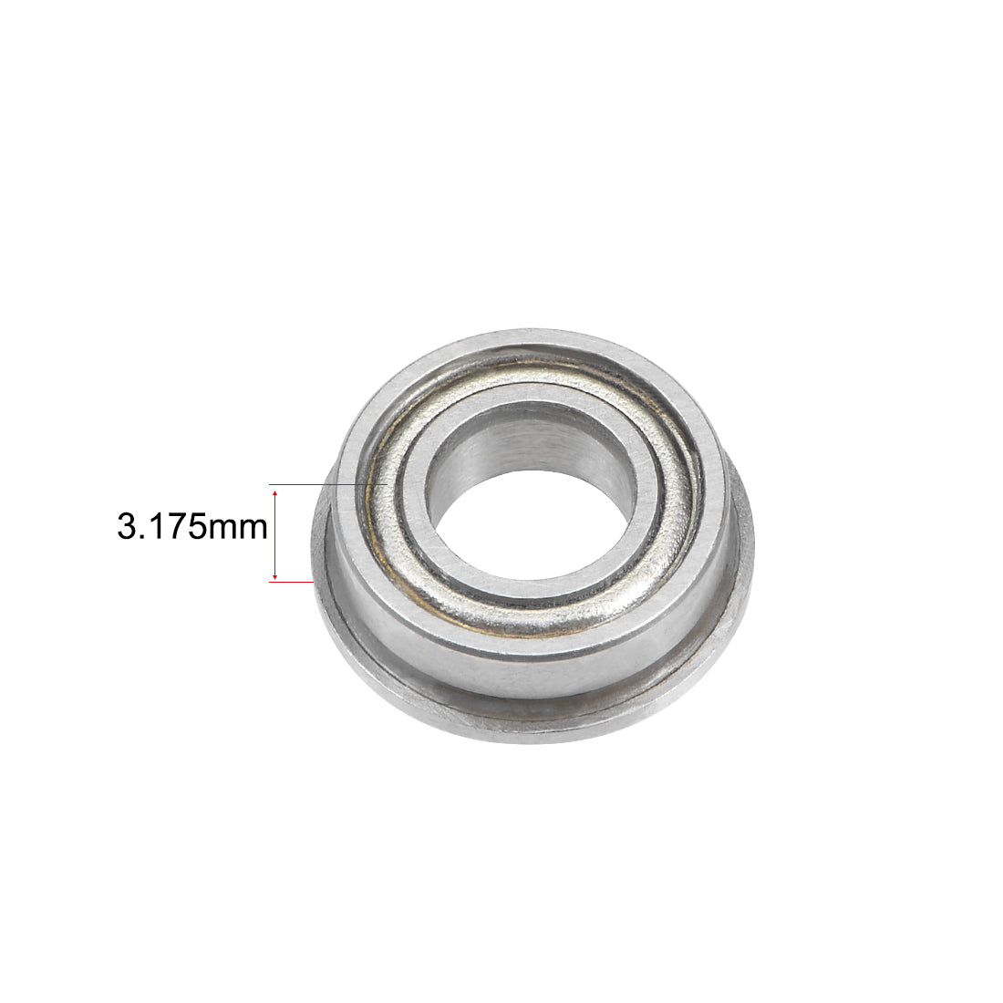 uxcell Uxcell Flange Deep Groove Ball Bearings Inch Double Shielded Chrome Steel