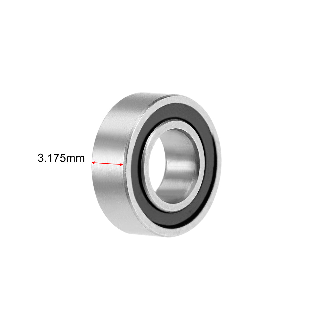 uxcell Uxcell Deep Groove Ball Bearings Double Sealed Chrome Steel P0 Z1