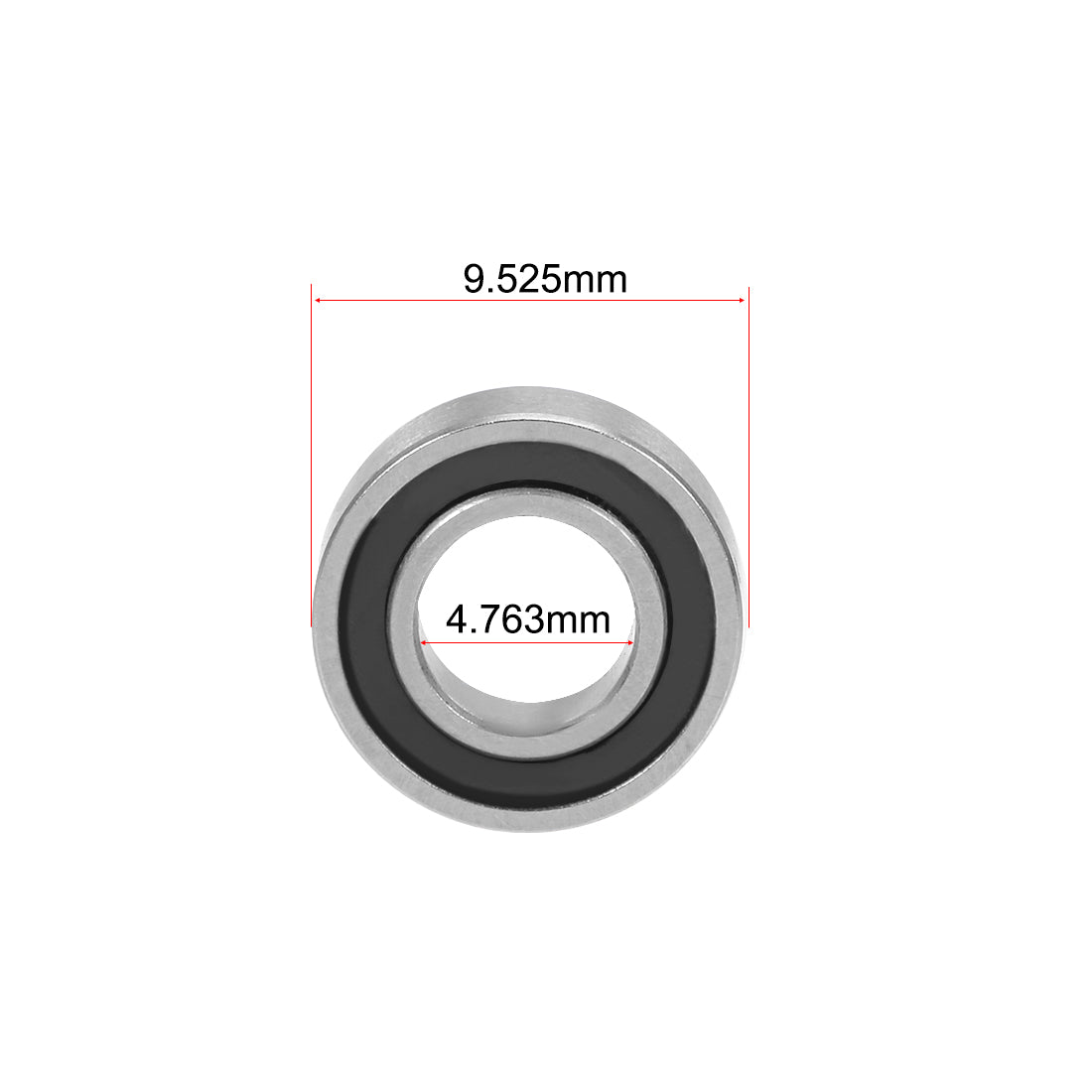 uxcell Uxcell Deep Groove Ball Bearings Double Sealed Chrome Steel P0 Z1