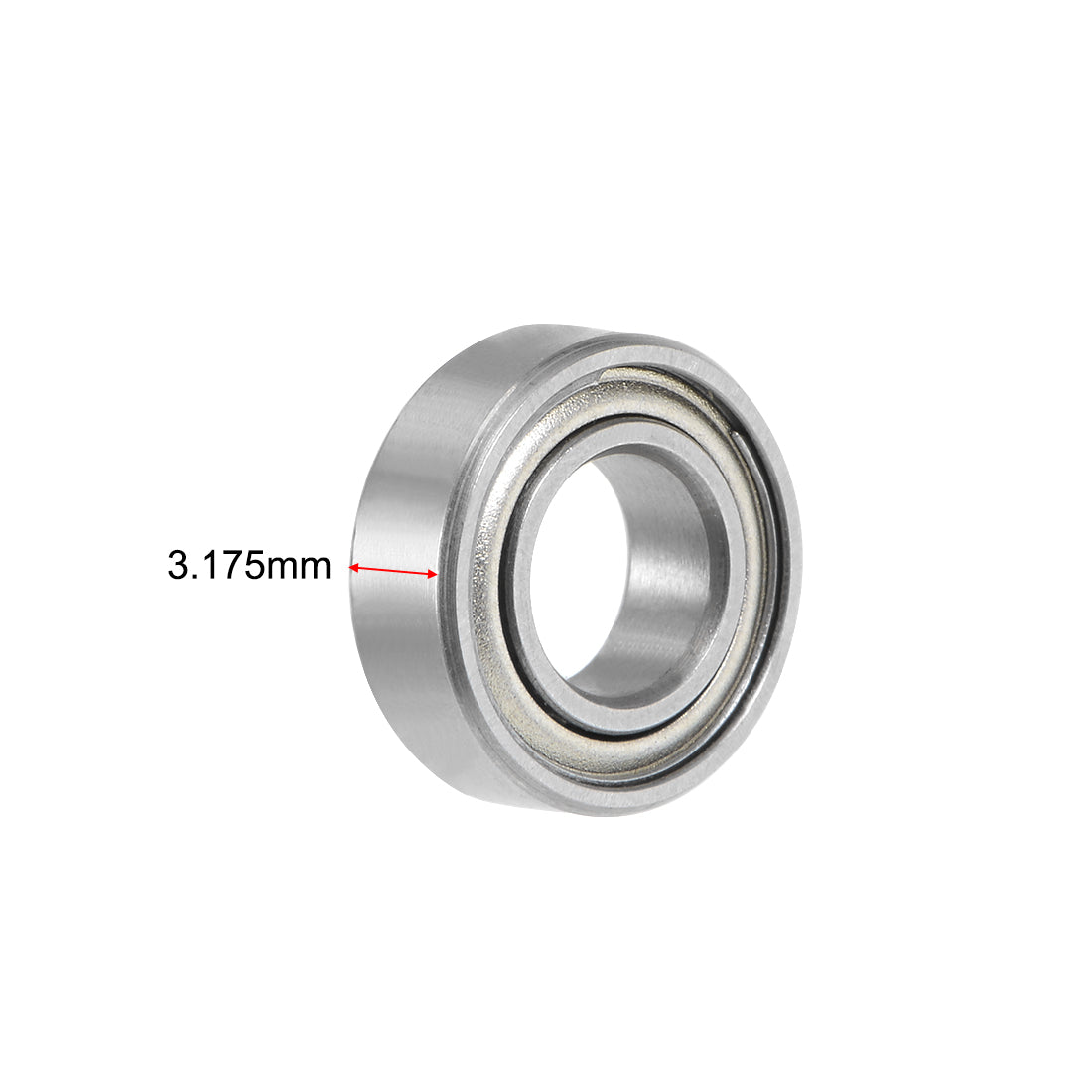 uxcell Uxcell Deep Groove Ball Bearings Inch Double Shield Chrome Steel ABEC1 Z1