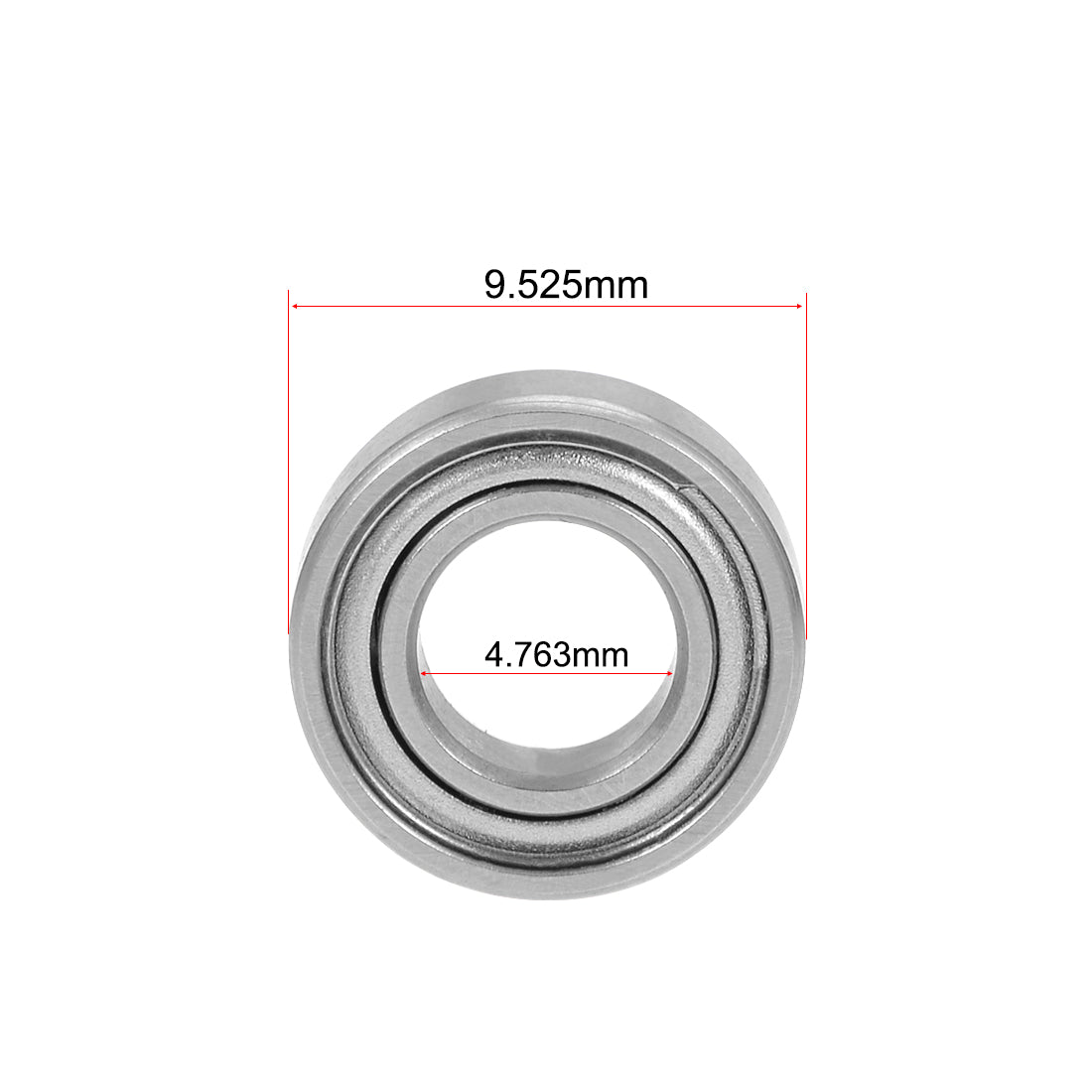 uxcell Uxcell Deep Groove Ball Bearings Inch Double Shield Chrome Steel ABEC1 Z1