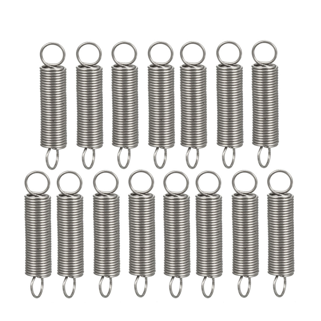 uxcell Uxcell Extended Tension Spring Wire Diameter 0.02", OD 0.2", Free Length 0.98" 15pcs