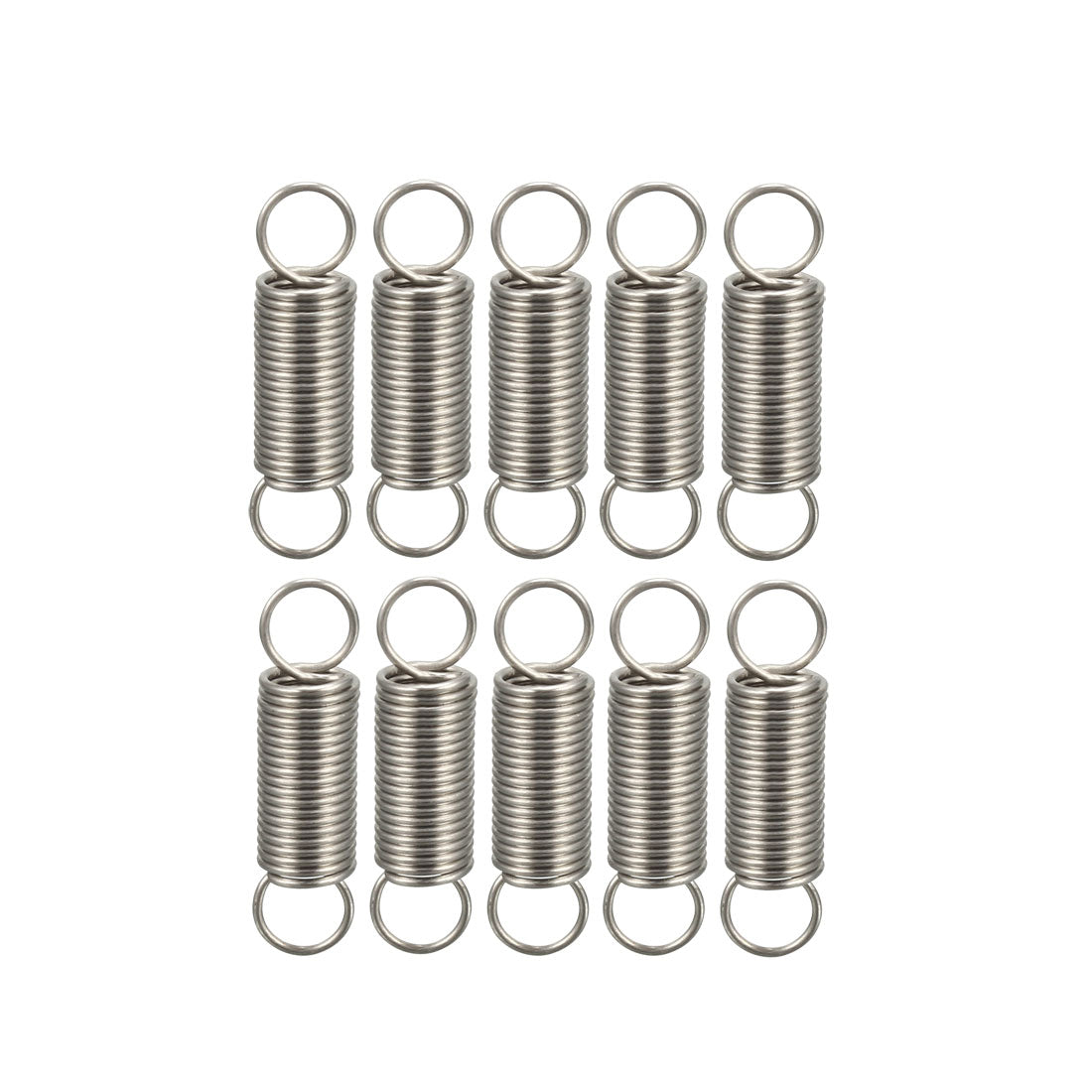 uxcell Uxcell Extended Tension Spring Wire Diameter 0.016", OD 0.16", Free Length 0.59" 10pcs