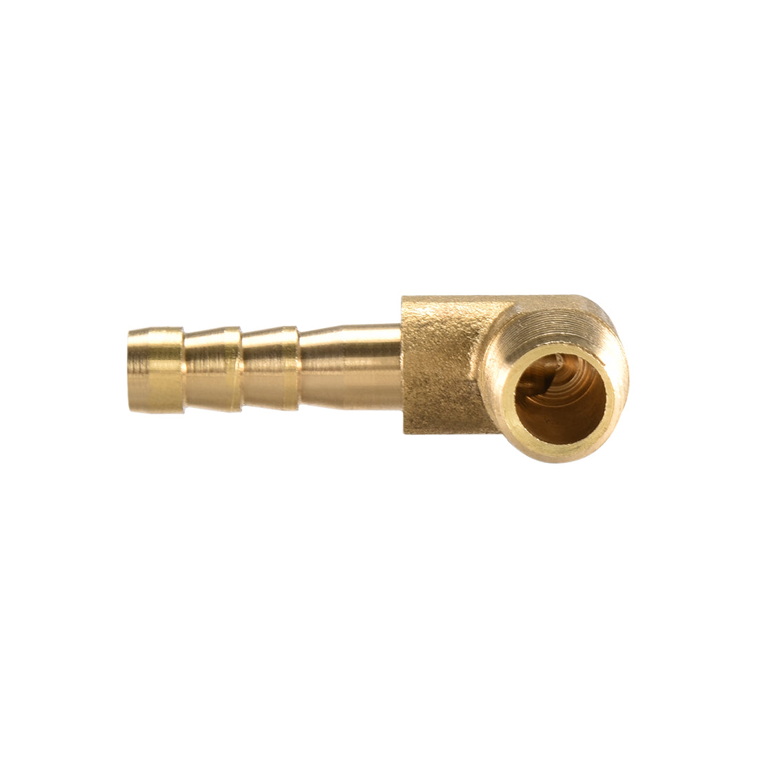 uxcell Uxcell Brass Barb Hose Fitting 90 Degree Elbow 6mm Barbed x 1/8 PT Male Pipe